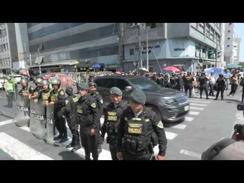 Peruvian President Dina Boluarte leaves prosecutor's office amid Rolex scandal
