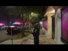 Police outside Ecuadorian embassy in Mexico City