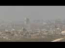 Smoke rises from northern Gaza, seen from Israel