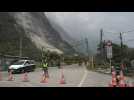 Taiwan quake: Aftermath of landslide in Hualien