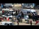 Ambulances transport bodies of six aid workers out of Gaza for repatriation