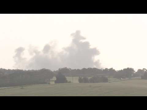 Clouds of smoke seen over southern Gaza