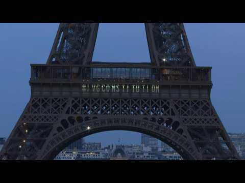 Abortion: Eiffel Tower lights up for women's reproductive freedom