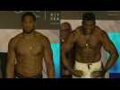 Joshua and Ngannou weigh in on eve of Riyadh clash