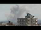 Smoke over Rafah, Khan Yunis after airstrike