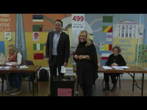 Irish leader Leo Varadkar votes in referendum on modernising constitution