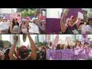 Thousands continue to march in Mexico City on International Women's Day