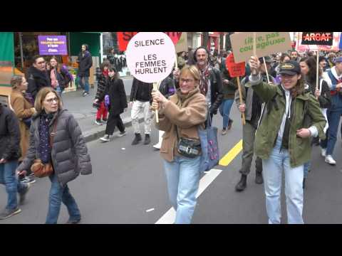 Demonstration in Paris for gender equality
