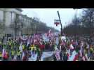 Polish farmers protest in Warsaw against EU climate measures