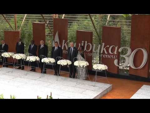 Rwanda officials arrive at commemoration ceremony marking 30 years since genocide