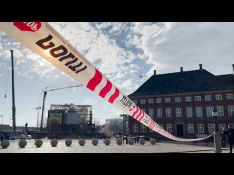 Old Copenhagen stock exchange cordoned off after massive fire