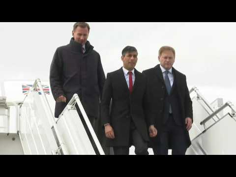 British PM Sunak arrives in Warsaw, set to announce Ukraine aid