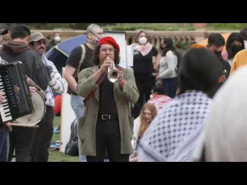 Pro-Palestinian protest at University of California, Los Angeles