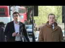Two British men accused of spying for China arrive at court