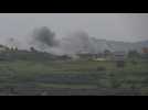 Smoke billows after Israeli strike on southern Lebanon