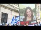 Protesters outside Columbia University demand release of Hamas-held Israeli hostages