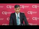 Sunak says wants to see 'calm heads' in Middle East after reported attack on Iran