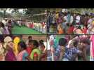 Voters wait in line as Indian election gets underway