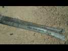 Ballistic missile debris in Israel's Dead Sea area