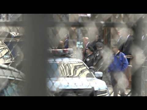 Trump leaves court after criminal trial contempt of court hearing
