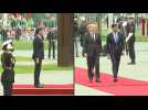 Scholz welcomes Sunak with military honours in Berlin
