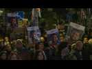 Israelis in Tel Aviv hold rally in support of hostages