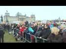 Thousands gather outside German Reichstag in opposition to far-right