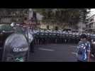 Police, protesters clash outside Argentine Congress as lawmakers continue debate on reforms