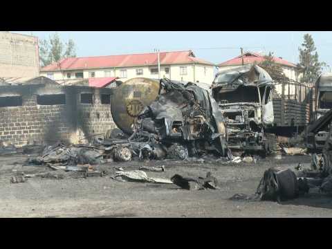 Kenya: Aftermath of deadly fire that killed at least 2 and injured more than 200
