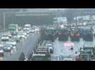 French farmers continue blockade of A6 motorway near Rungis market