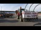 Farmers protest near France-Spain border