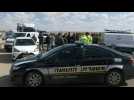 Police stop protesters from blocking passage of aid trucks bound for Gaza