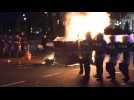 Protesters set furniture, trash on fire in front of Argentina's Congress