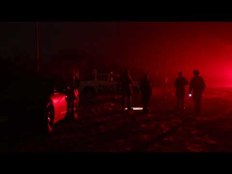Mexican security forces at scene where at least five bodies found