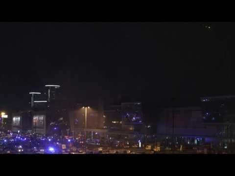 Emergency services at Moscow theatre after attack on rock concert