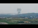 Smoke billows after Israeli strikes on southern Lebanon