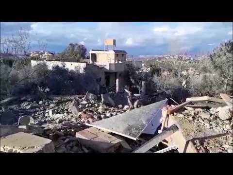 Aftermath of deadly Israeli strike on south Lebanon's Sawwaneh