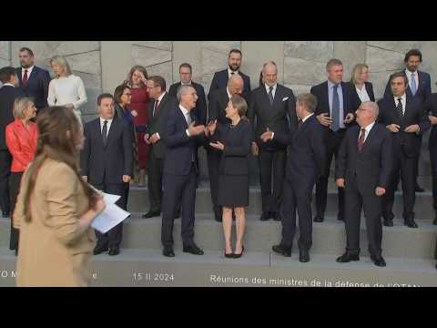 NATO defence ministers pose for group photo in Brussels