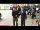 Ukrainian President Volodymyr Zelensky arrives in Berlin