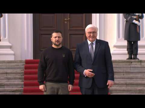 German President Steinmeier welcomes President Zelensky in Berlin