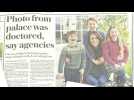 UK newspapers react to altered photo of Princess Kate
