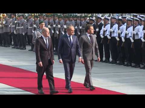 Scholz, Macron and Tusk in Berlin for Ukraine talks