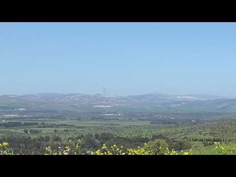 Smoke billows following Israeli strike on southern Lebanon