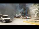 Vehicles on fire outside Mexican prosecutor's office over student death