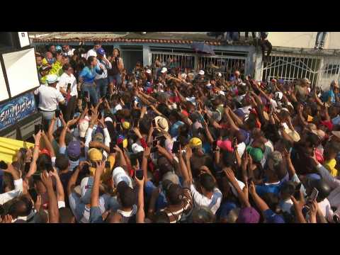 Venezuelan opposition leader holds political rally despite disqualification