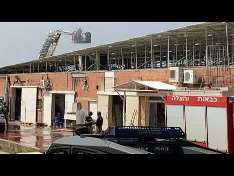 Scene after strike kills one in northern Israel