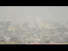 Smoke over northern Gaza, seen from Israel
