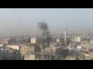Smoke rises after Israeli bombardment on Gaza's Rafah