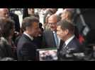 Emmanuel Macron arrives at Franco-Brazilian economic forum in Sao Paulo
