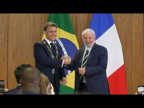 Brazil's Lula and France's Macron sign agreements